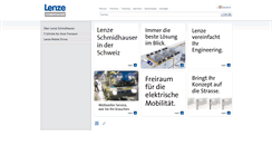 Desktop Screenshot of lenze-schmidhauser.com