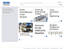 Tablet Screenshot of lenze-schmidhauser.com